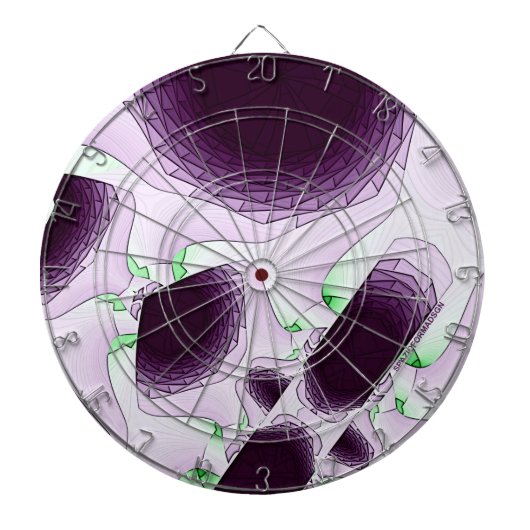 In de schaduw van de kleur Violet Dartbord (Voorkant)