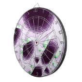 In de schaduw van de kleur Violet Dartbord (Voorkant Rechts)
