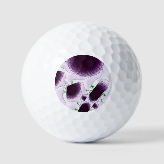 In de schaduw van de kleur Violet Golfballen (Voorkant)