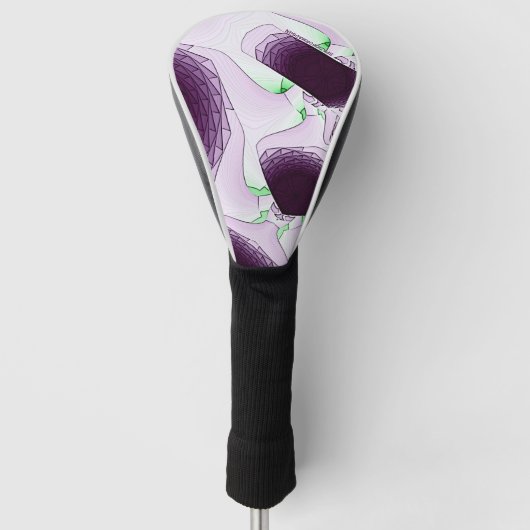 In de schaduw van de kleur Violet Golfheadcover (Voorkant)