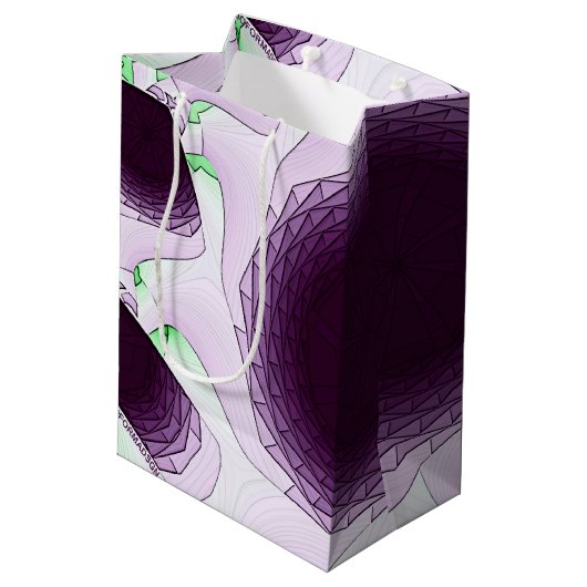 In de schaduw van de kleur Violet Medium Cadeauzakje (Achterkant Gekanteld)