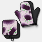 In de schaduw van de kleur Violet Ovenwant & Pannenlap Set (Voorkant / Achterkant)