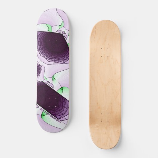 In de schaduw van de kleur Violet Persoonlijk Skateboard (Voorkant)