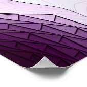 In de schaduw van de kleur Violet Poster (Hoek)