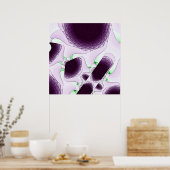 In de schaduw van de kleur Violet Poster (Keuken)