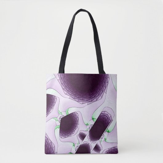 In de schaduw van de kleur Violet Tote Bag (Voorkant)
