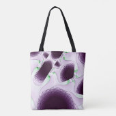 In de schaduw van de kleur Violet Tote Bag (Achterkant)