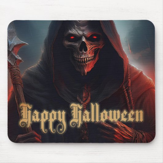 In de schaduw van de Magere Hein - Halloween Muismat (Voorkant)