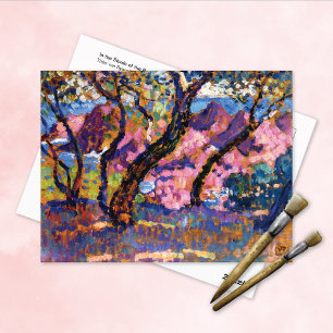 In de schaduw van dennen Théo van Rysselberghe Briefkaart