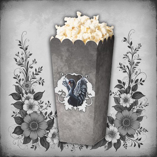 In de schaduw van elegantie: een zwarte zwaan. bedankdoosjes