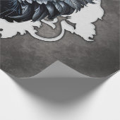 In de schaduw van elegantie: een zwarte zwaan cadeaupapier (Hoek)