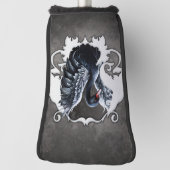 In de schaduw van elegantie: een zwarte zwaan. golfheadcover (Draai 90)