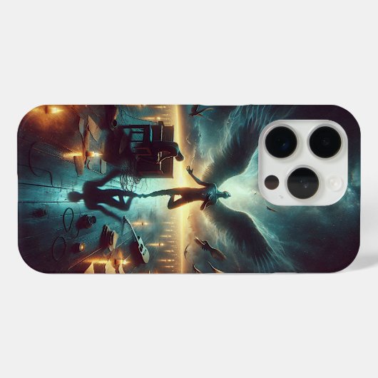 In de schaduw van je vleugels Case-Mate iPhone case (Achterkant (horizontaal))