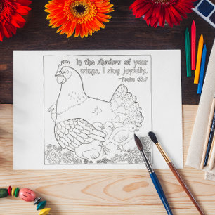 In de Schaduw van Uw het Kleuren Briefkaart van Wi