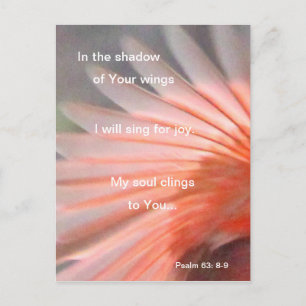 In de schaduw van Zijn vleugels Briefkaart