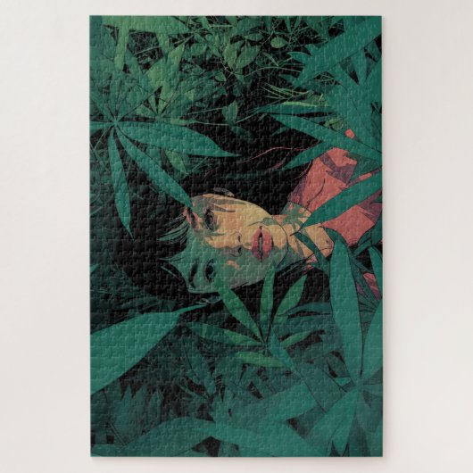 In de schaduwen puzzel legpuzzel (Verticaal)