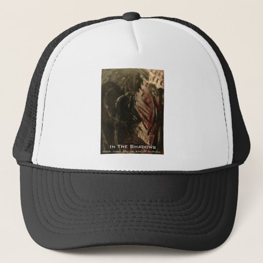 in de schaduwen trucker pet (Voorkant)