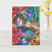 "IN DE SCHADUWEN VAN DE SLAPENDE GIGANTISCHE BERG KAART (Gele Bloem)