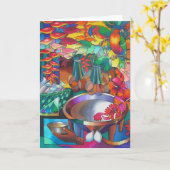 "IN DE SCHADUWEN VAN REUZEBERG III VAN DE SLAAP " KAART (Gele Bloem)