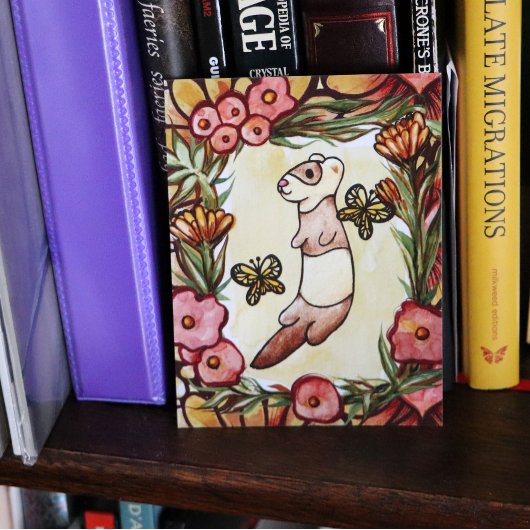 "In de schilderachtige Ferret Garden, een toegewij Briefkaart