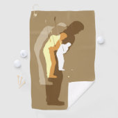 "In de schommel" handdoek van de golfer (Insitu)