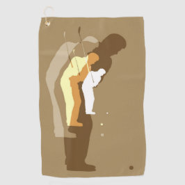 "In de schommel" handdoek van de golfer