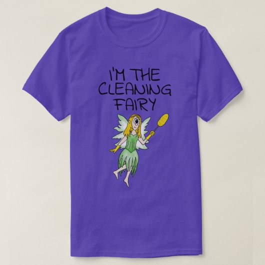 In de schoonmaakfee Kantoor Cleaner Sarcasme Grapp T-shirt (Design voorkant)
