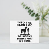In de schuur ga ik naar Lose my Mind & vind mijn z Feestdagenkaart (Staand voorkant)