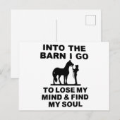 In de schuur ga ik naar Lose my Mind & vind mijn z Feestdagenkaart (Voorkant / Achterkant)