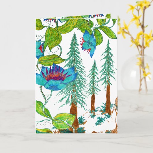 In de sequoia's kaart (Gele Bloem)