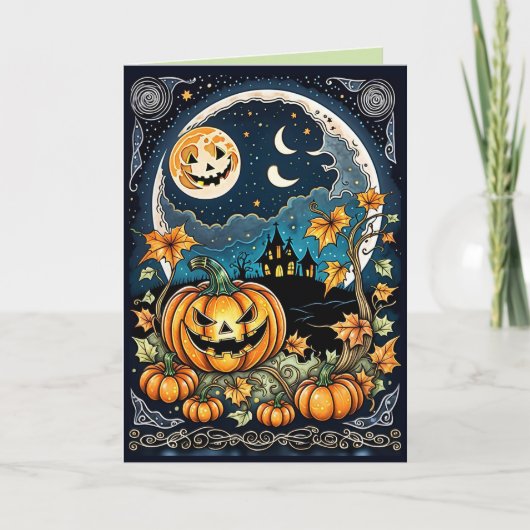 In de sfeer van Halloween Kaart (Voorkant)