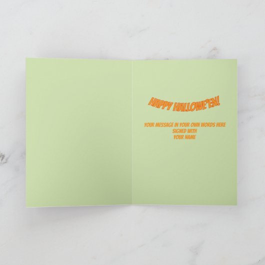 In de sfeer van Halloween Kaart (Binnen)