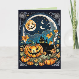 In de sfeer van Halloween Kaart