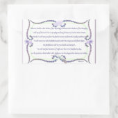 In de Shelter. Kaart Rechthoekige Sticker (Tas)