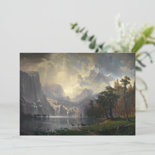 In de Sierra Nevada, CA | Albert Bierstadt (Staand voorkant)