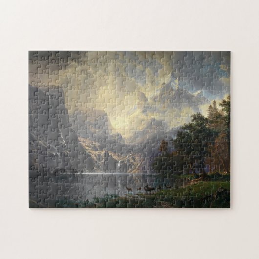 In de Sierra Nevada, CA | Albert Bierstadt Legpuzzel (Horizontaal)