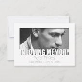 In de Sjabloon Loving Memory Celebration of Life 3 Kaart (Voorkant)