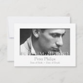 In de Sjabloon Loving Memory Celebration of Life Kaart (Voorkant)