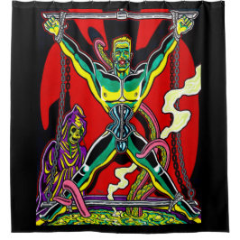 "In de soep" douchegordijn