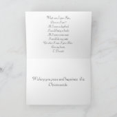 In de Sombere medio de winterKerstkaart Feestdagen Kaart (Binnen)