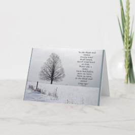 In de Sombere medio de winterKerstkaart Feestdagen Kaart