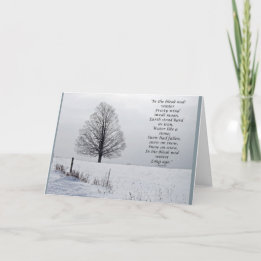 In de Sombere medio de winterKerstkaart Feestdagen Kaart