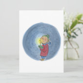 In de sombere midwinter kaart (Staand voorkant)