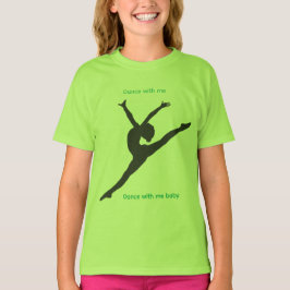 In de speeltuin Lime gekleurde T-shirt