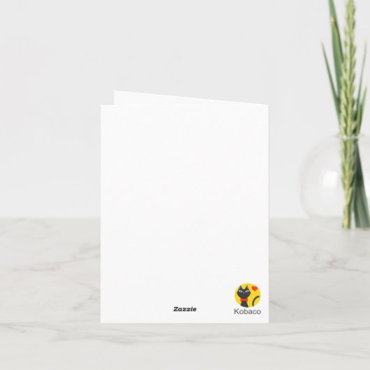 In de spiegel kaart (Achterkant)