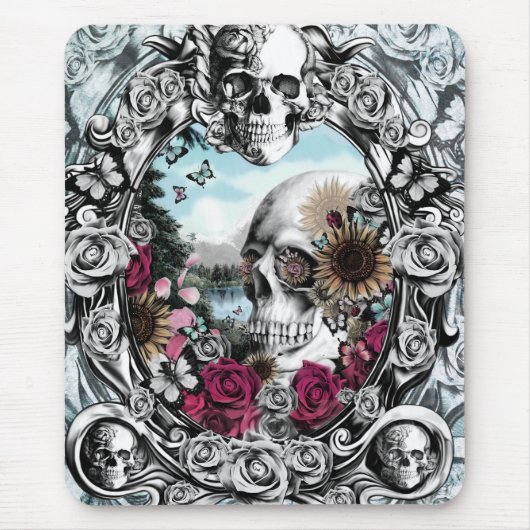 In de spiegellandschapsschedel. muismat (Voorkant)