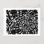 In de stad briefkaart (Voorkant)