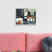 In de stad canvas afdruk (Insitu (Woonkamer))