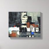 In de stad canvas afdruk (Voorkant)