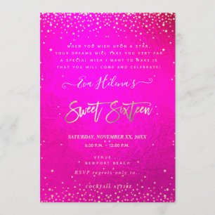 In de Stars Sweet 16, Flashy Neon Pink Kaart